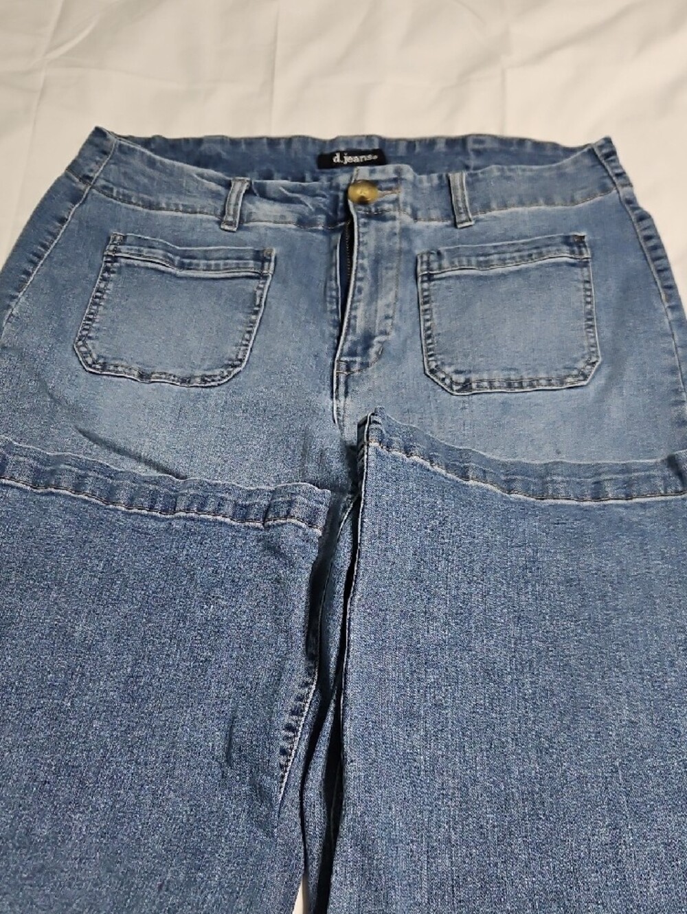 d. jeans Blue Wide-Leg Women's Jeans - Picture 5 of 9